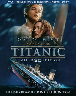 Titanic (3D Blu ray Disc, 2012, 4 Disc Set, Includes Digital Copy 