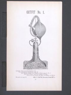 1886 DAVIS ROCHESTER DENTAL MANUFACTORY Chloroform Gas Dispenser 