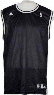 NBA San Antonio Spurs Adidas Blank Replica Jersey  Black  100% 