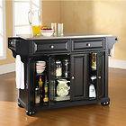 Crosley Furniture Alex&ria Stainless Steel Top Kitchen Cart or Island