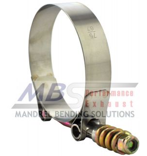Spring Loaded SS T Bolt Clamp for 3 Silicone Hose