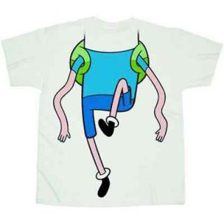 ADVENTURE TIME WIGGLY LEGS COSTUME WHITE PX T Shirt Large   NEW