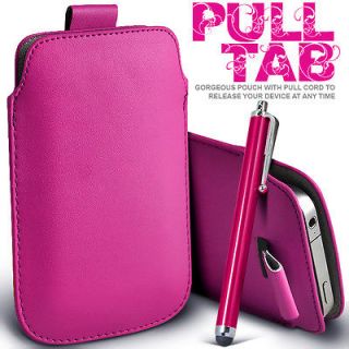   PULL TAB CASE COVER POUCH+SLIMLINE METAL STYLUS PEN FOR ACER HANDSETS