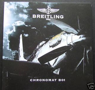 Mint 2009 Breitling 1884 Chronomat BO1 Watch Catalogue.