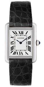 New in Box Authentic Cartier Tank Solo Leather Small Watch W5200005