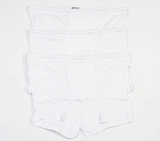 DKNY Boxer Brief Underwear 3 in Package White Mens New In Package