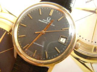  Mens 1960s G/F Universal Geneve POLEROUTER Automatic Swiss Watch
