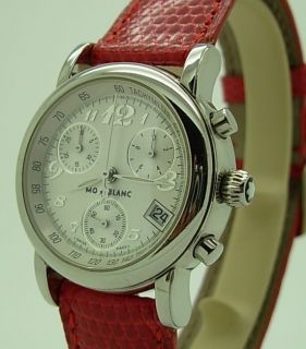   Mint S.Steel Montblanc Meisterstruck Ladies Chronograph Watch