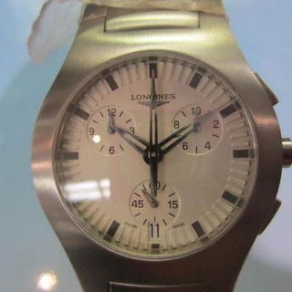LONGINES DOLCEVITA MENS WATCH CHRONO SAPPHIRE ALL STAINLESS S 