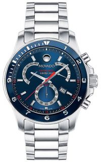 Movado Mens Sub Sea Chronograph Performance Stainless Steel Watch 