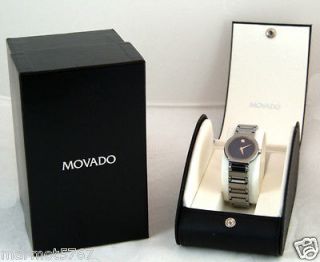 WOMENS MOVADO VALOR WATCH NEAR MINT CONDITION BEAUTIFUL BLUE 