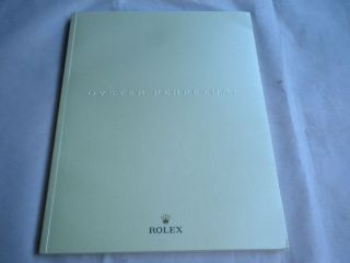 Rolex Oyster Perpetual watch catalogue brochure 2009 watches