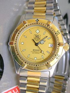 TAG HEUER 2000 classic,middle size, 18k gold plated, FULL BOXSET