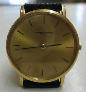 Estate Vacheron & Constantin 18kt Gold Swiss Watch 17J
