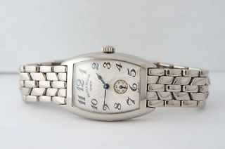 FRANCK MULLER Ladys Cintree Curvex 18K WG White Gold watch 1750 S6 PM