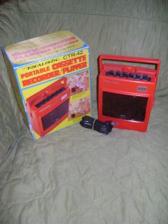 Vintage Radio Shack Realistic CTR 42 Portable Cassette Recorder 