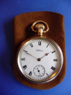 WALTHAM,ELGIN etc,POCKET WATCH POUCH /CASE  LEATHER OR CHAMOIS 