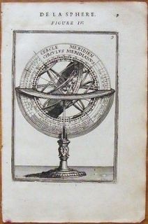 MALLET Armillary Sphere Zodiac   z143   1683