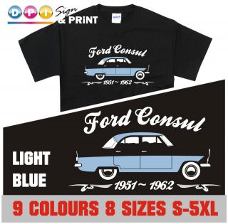 Classic Ford Consul T Shirt A Must For Antique Zepher Zodiac Fans 