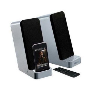 iHome IH70 Computer Stereo Speaker System with Dock for iPod (Silver)