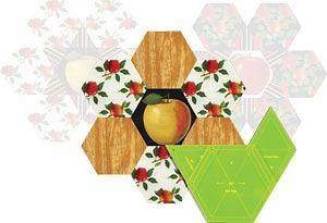 Matildas Own Grandmas Flower Garden Template Set  2.5 hexagon size