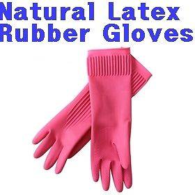   Rubber Latex Kitchen Long Gloves Cheap Washing Cleaning Skincare Pink
