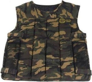 Camo Airsoft Vest Paintball Padded Tactical Hunting Safety gun rifle 