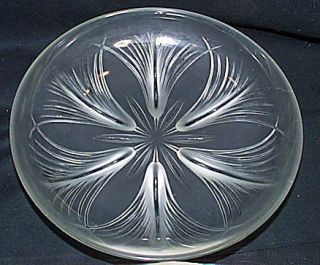   1930’s ART GLASS FRENCH VERLYS CLEAR & OPAQUE DECO BOWL WHEATSTALKS