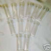 12 DIME SIZE ROUND SCREW TOP INERT CLEAR COIN TUBES