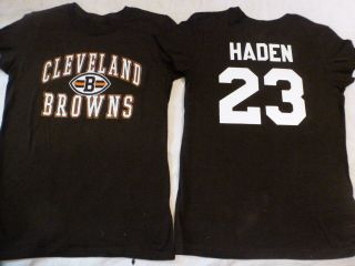   WOMENS NFL Apparel Browns JOE HADEN Football Jersey Shirt Brown New