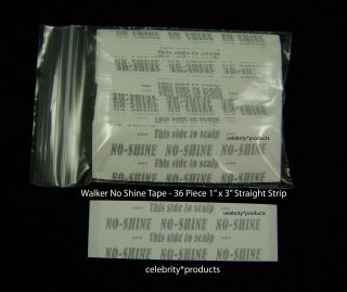 36 Walker No Shine Tape 1 x 3 Straight Strip for Lace Wig Hairpiece 