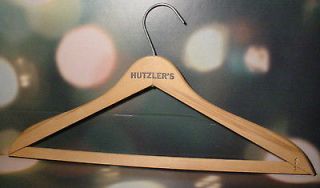 Hutzlers Department Store Vintage Wooden Clothes Hangers Old 