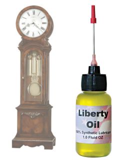 100% Synthetic Oil for lubricating all grandfather clocks. Made in U.S 