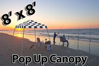 8x8 CANOPY POP UP CANOPY SPORTS SERIES WITH CHECKERED FLAG VALANCE 