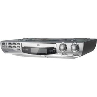 Coby KCD150 Under the Cabi​net CD Player with AM/FM Radio (Silver)