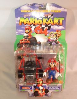 1999 Toy Biz Mario Kart 64 MARIO w/ SHELL New Nintendo Video Game 