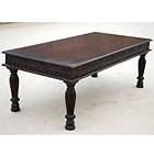   Espresso Hand Carved Sofa Cocktail Coffee Table Living Room Furniture