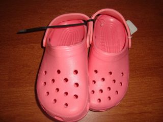 CROCS Girls Juniors 2 ~ Womens 4 Pink Crocs With Straps Classic Shoes 