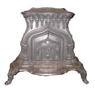   American Cast Iron Parlor Stove 1852 Johnson Cox & Fuller Troy NY
