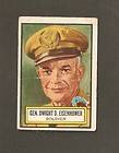 1952 Topps General Dwight Eisenhower D Day Planner VG U.S. Army WW2 