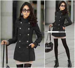 Womens Coats New Fashion Double breasted Formal OL Tops Jackets 