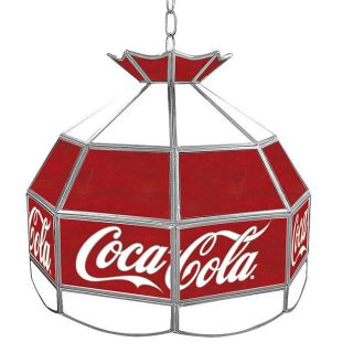   Licensed   Coca Cola® Stained Glass Tiffany Light   Vintage   16