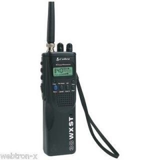 COBRA HH 38 WX ST 40 CHANNEL HANDHELD CB RADIO MOBILE WEATHER 38WXST