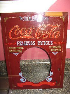 Vintage Framed Coca Cola Girl Print Relieves Fatigue The Ideal Brain 