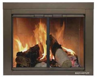 Pleasant Hearth Glass Fireplace Door Abberly Bronze Large AB 1052 Mesh 