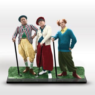 THE THREE STOOGES GOLF PHOTO SCULPTURE by HOMESTANDS®