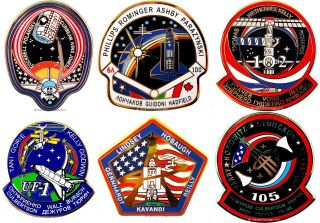 NASA Space Shuttle 2001 Mission Pin Collection