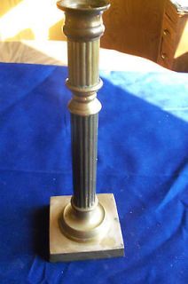 Gatco Solid Brass Ribbed Candle Stick Holder 10 3/8 tall Label 