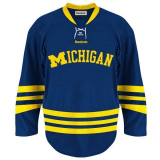 Michigan Wolverines Navy adidas Great Lakes Invitational Hockey Jersey