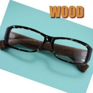   real wood Temple eyeglass glass spectacle plastic frame 8233 black